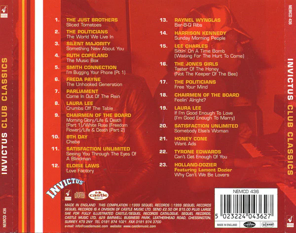 Various - Invictus Club Classics (CD) - Image 2