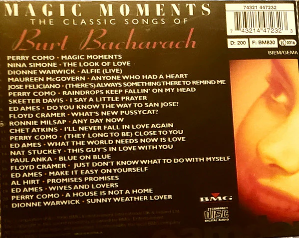 Various - Magic Moments - The Classic Songs Of Burt Bacharach (CD) - Image 5