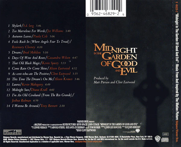 Various - Midnight In The Garden Of Good And Evil (Music From And Inspired By The Motion Picture) (CD) - Image 2