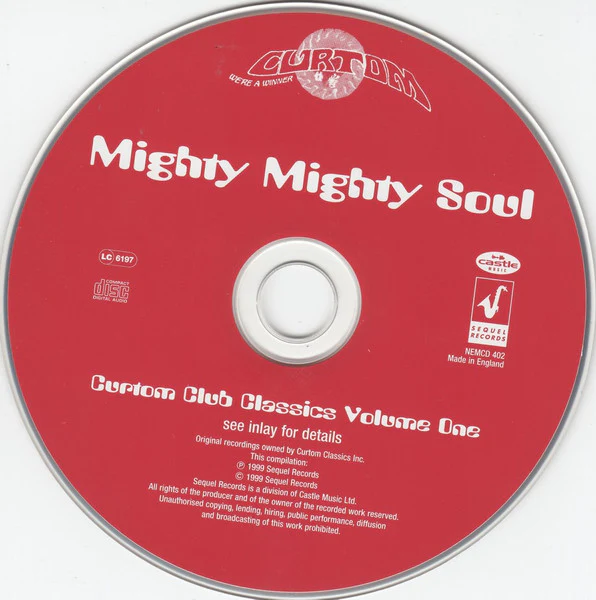 Various - Mighty Mighty Soul - Curtom Club Classics Volume One (CD) - Image 3