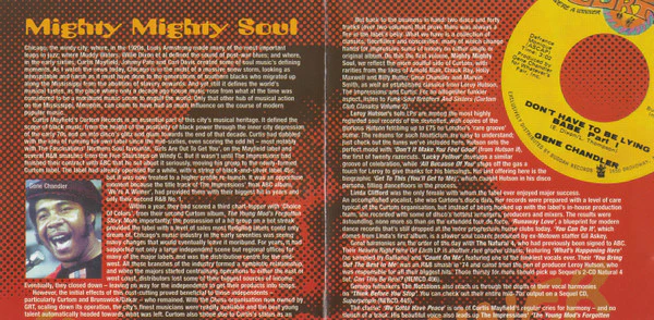 Various - Mighty Mighty Soul - Curtom Club Classics Volume One (CD) - Image 5