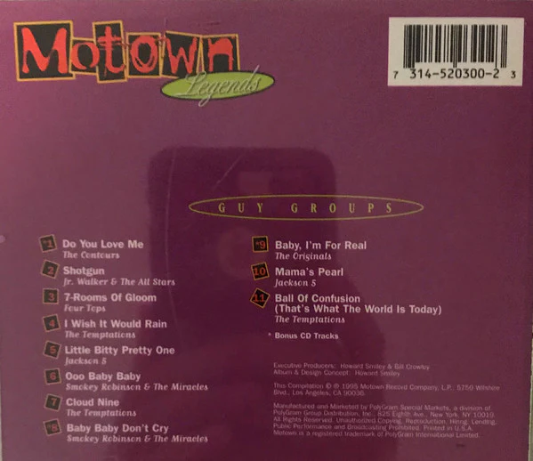 Various - Motown Legends Guy Groups (CD) - Image 3