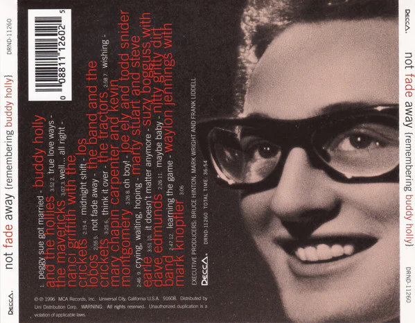 Various - Not Fade Away {Remembering Buddy Holly} (CD) - Image 2