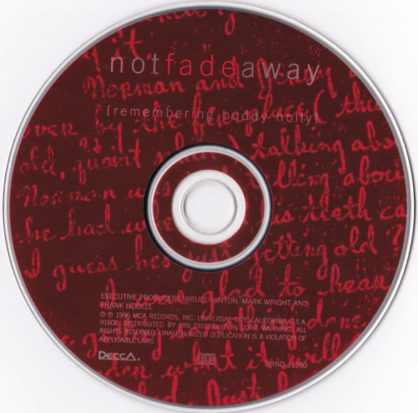 Various - Not Fade Away {Remembering Buddy Holly} (CD) - Image 3