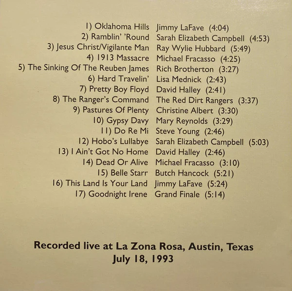 Various - Pastures of Plenty: An Austin Celebration of Woody Guthrie (CD) - Image 5