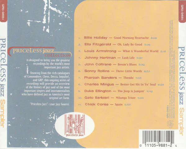 Various - Priceless Jazz Sampler (CD) - Image 2