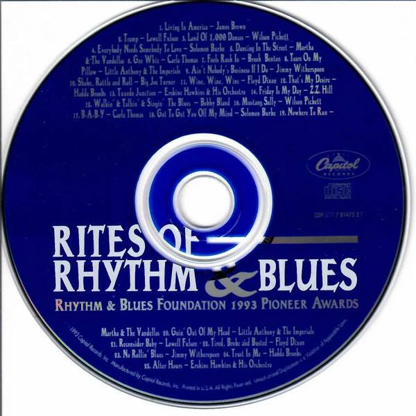 Various - Rites Of Rhythm And Blues: Rhythm And Blues Foundation 1993 Pioneer Awards (CD) - Image 2