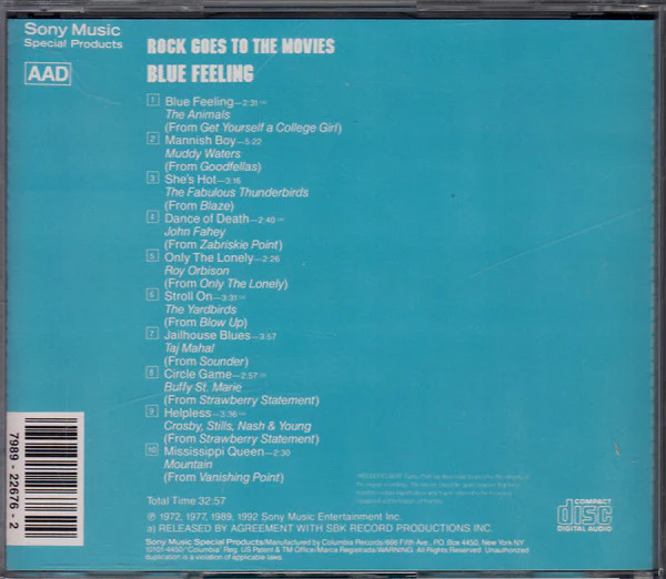 Various - Rock Goes To The Movies / Blue Feeling (CD) - Image 2