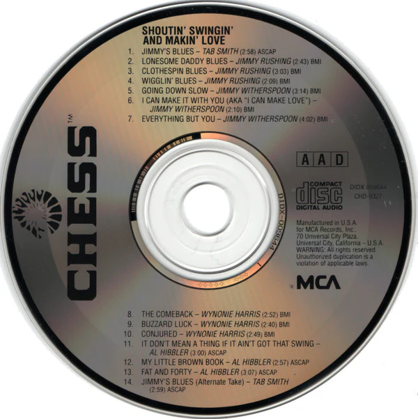 Various - Shoutin' Swingin' And Makin' Love (CDr) - Image 3