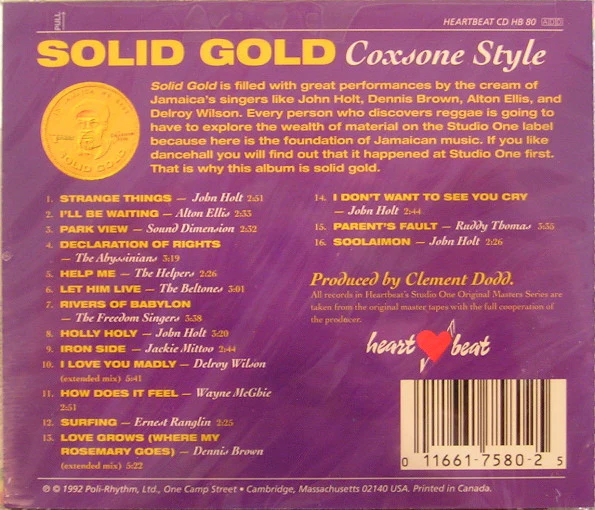 Various - Solid Gold, Coxsone Style (CD) - Image 2