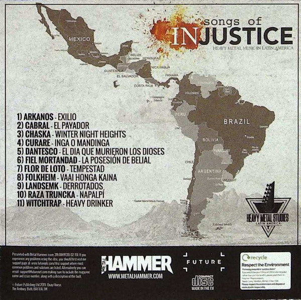 Various - Songs Of Injustice - Heavy Metal Music In Latin America (CD) - Image 2