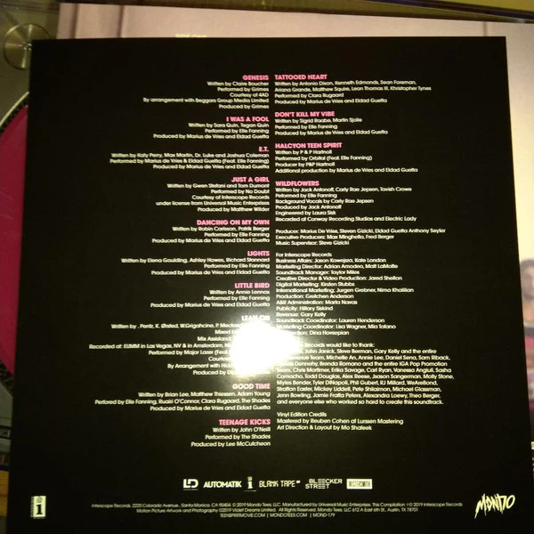 Various - Teen Spirit (Original Motion Picture Soundtrack) (Vinyl) - Image 5