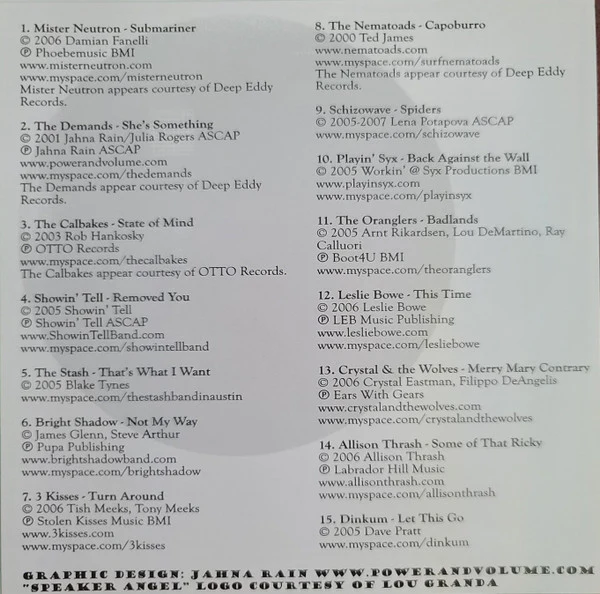Various - Texas Independent Musicians Volume One (CD) - Image 2