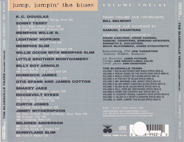 Various - The Bluesville Years Volume Twelve - Jump, Jumpin' The Blues (CD) - Image 2