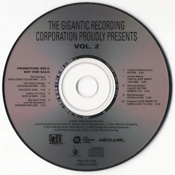 Various - The Gigantic Recording Corporation Proudly Presents Volume II (CD) - Image 3