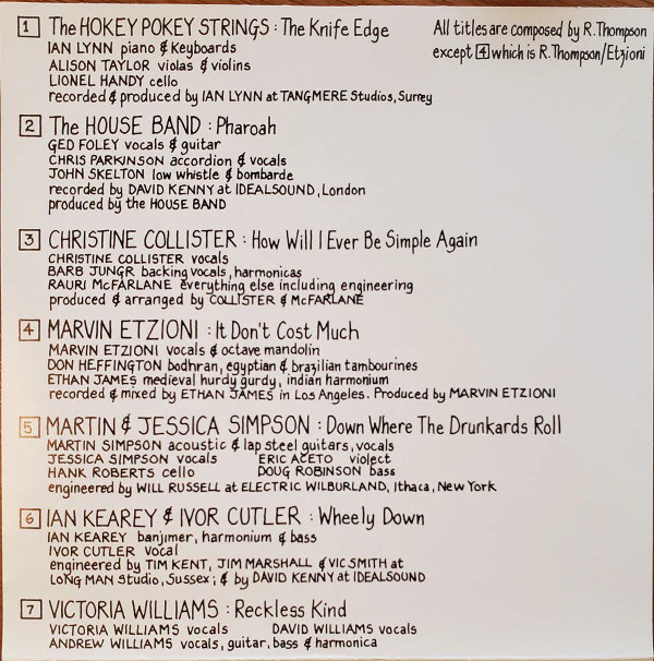 Various - The World Is A Wonderful Place - The Songs Of Richard Thompson (CD) - Image 5