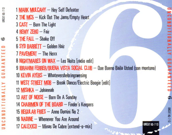 Various - Unconditionally Guaranteed Volume 6 July 1999 (Uncut's Guide To The Month's Best Music) (CD) - Image 2