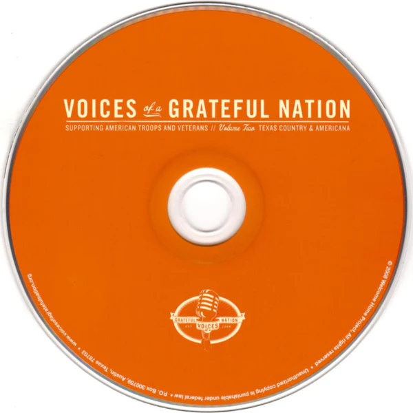 Various - Voices Of A Grateful Nation (Supporting American Troops And Veterans //  Volume 2 Texas Country & Americana) (CD) - Image 3