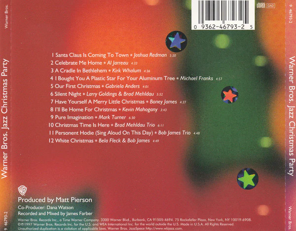 Various - Warner Bros. Jazz Christmas Party (CD) - Image 2