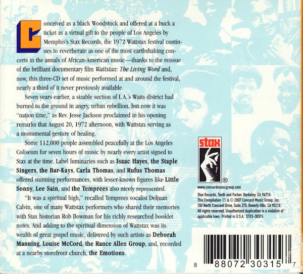 Various - Wattstax: Music From The Wattstax Festival & Film (CD) - Image 2