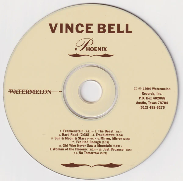 Vince Bell - Phoenix (CD) - Image 3
