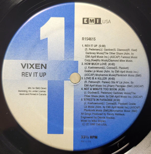 Vixen  - Rev It Up (Vinyl) - Image 3
