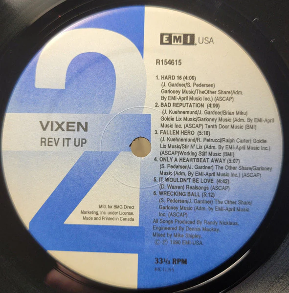 Vixen  - Rev It Up (Vinyl) - Image 4