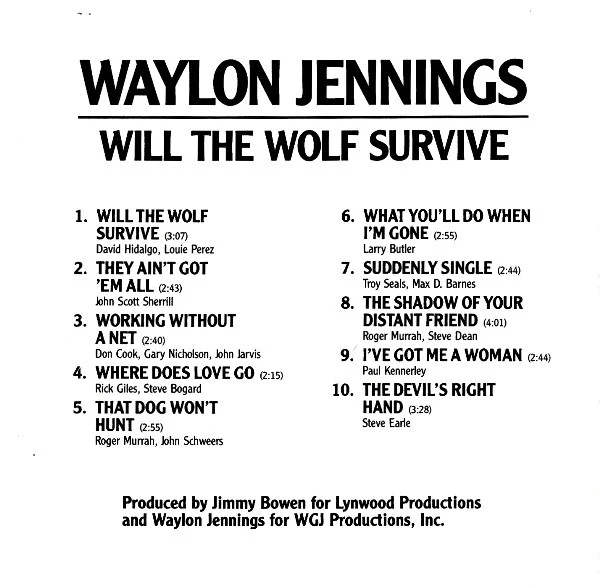 Waylon Jennings - Will The Wolf Survive (CD) - Image 2