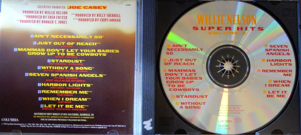 Willie Nelson - Super Hits, Vol. 2 (CD) - Image 3