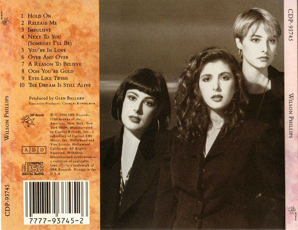 Wilson Phillips - Wilson Phillips (CD) - Image 2