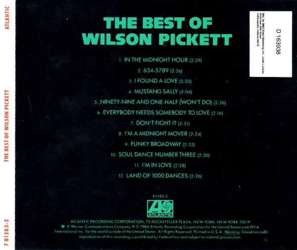 Wilson Pickett - The Best Of Wilson Pickett (CD) - Image 3