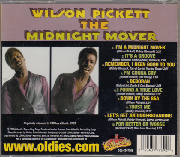 Wilson Pickett - The Midnight Mover (CD) - Image 2