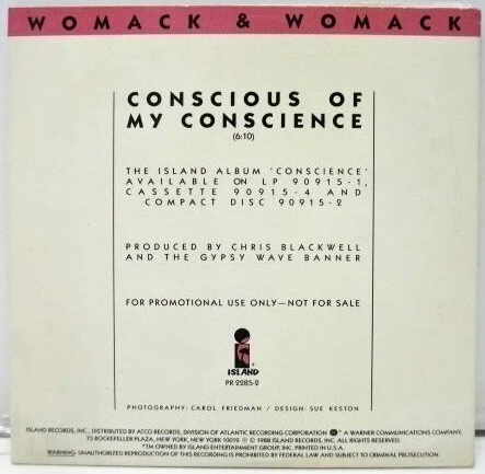 Womack & Womack - Conscious Of My Conscience (CD) - Image 2
