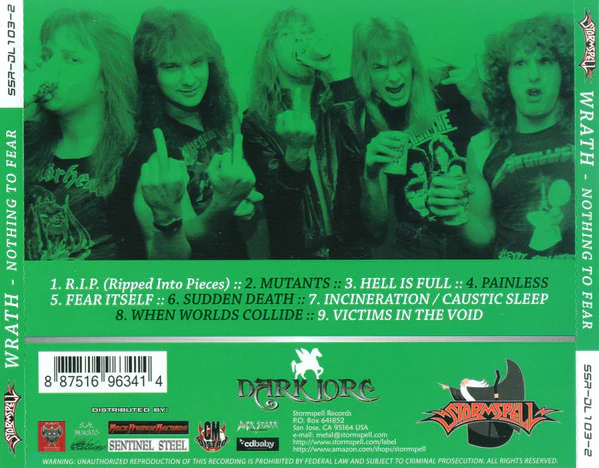 Wrath  - Nothing To Fear (CD) - Image 3