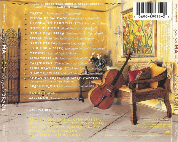 Yo-Yo Ma - Obrigado Brazil (CD) - Image 2