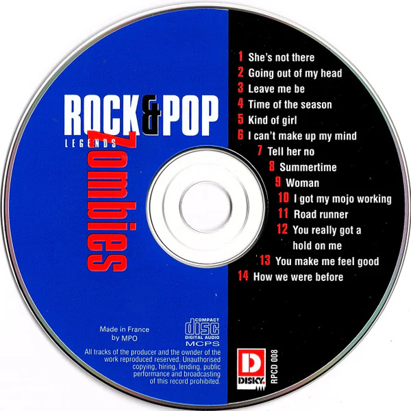 Zombies* - Rock & Pop Legends (CD) - Image 3